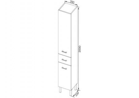 Шкаф-пенал Aquanet Верона 35 00178974 фото