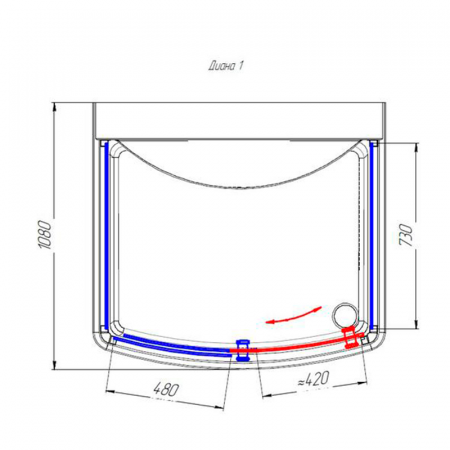 Душевая кабина Radomir Диана 1 фото