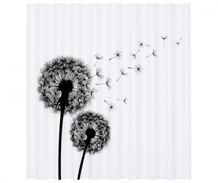 Текстильная шторка для ванной WasserKRAFT Elbe SC-72101 фото