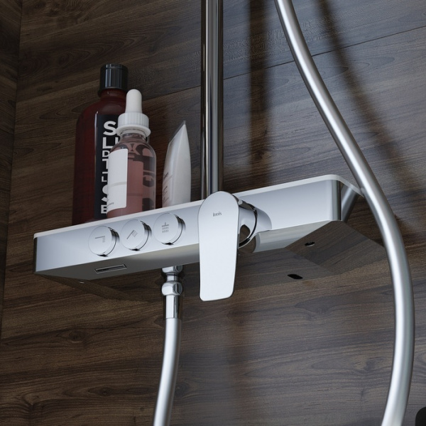 Душевая система Iddis Shelfy SHESB3Bi06 хром фото