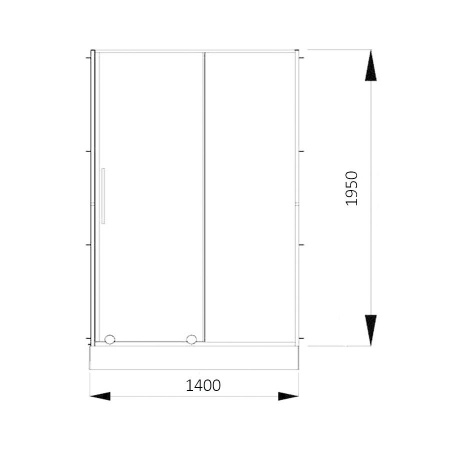 Душевая дверь Alvaro Banos Toledo D140.10 Cromo фото