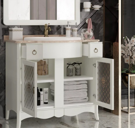 Тумба с раковиной и столешницей Opadiris Виктория 90 Z0000012694 фото