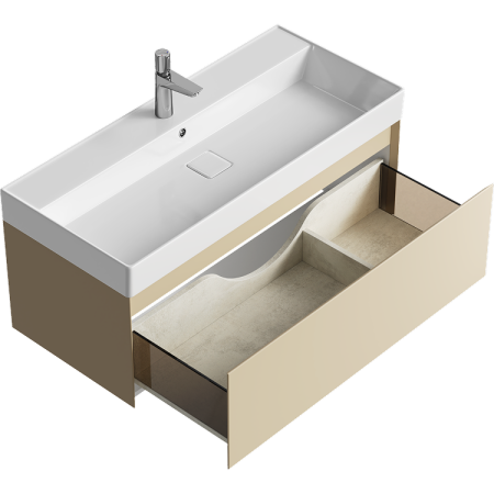Тумба под раковину Aqwella Geometria 100 GE01101MD морская дюна фото