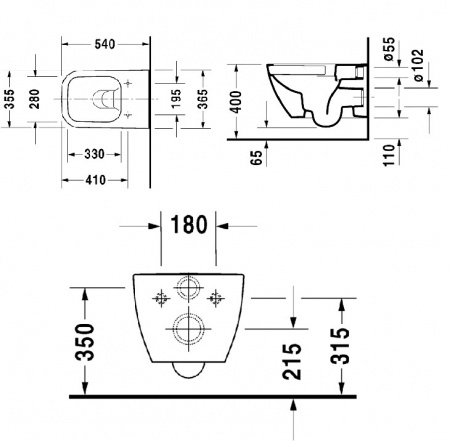 Унитаз подвесной Duravit Happy D.2 Plus 2222090000 фото