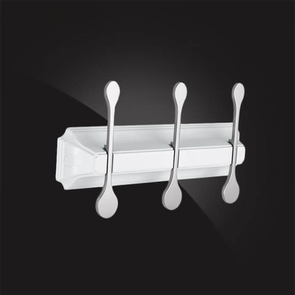 Планка с тремя крючками Elghansa Hermitage HRM-730-White/Chrome фото