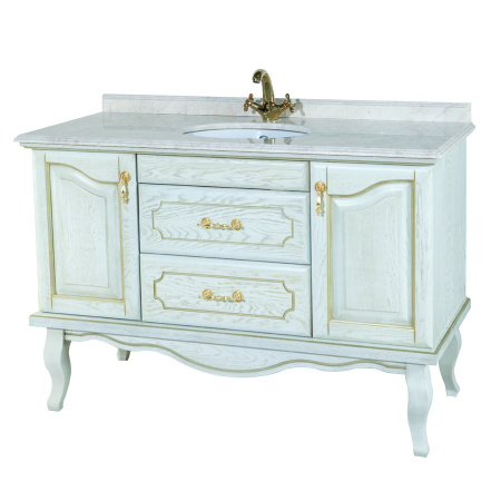 Тумба под раковину Bellezza Рим 120 белая фото