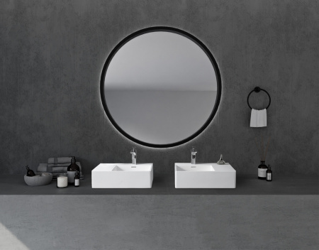 Накладная раковина Abber Stein AS2644 R 56x38 белая матовая фото