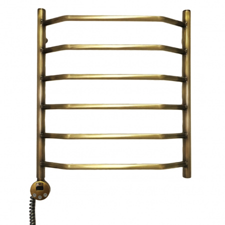 Полотенцесушитель электрический Domoterm Лаура П6 (500х800) (бронза) левый фото