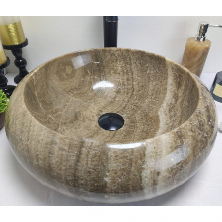 Раковина из оникса Indo Donut Sunset Medium DO-00272 фото