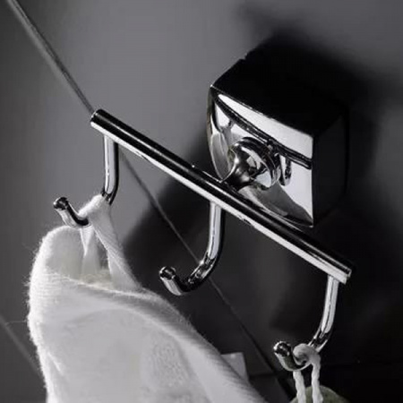 Крючок для ванной тройной Fixsen Kvadro FX-61305C фото