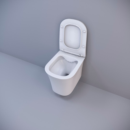 Унитаз подвесной безободковый Cerutti SPA Arno Aria CT7839 с сиденьем фото