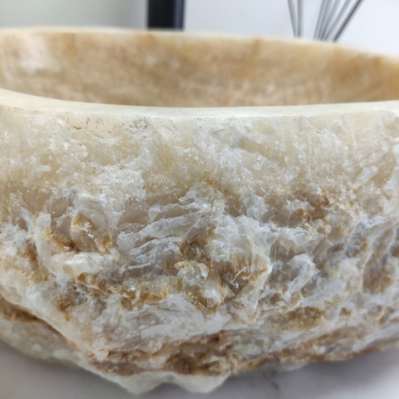 Накладная раковина из оникса Erozy Yellow EO-00493 (39*34*15см) фото