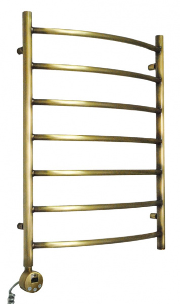 Полотенцесушитель электрический Domoterm Калипсо П7 (500х700) (бронза) левый фото