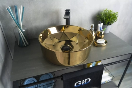 Накладная раковина GID Luxe Line D1342h015 40х40 фото