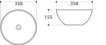 Накладная раковина Art&Max AM-107 35x35 белая фото