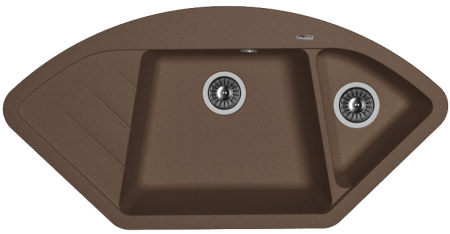Кухонная мойка ВЕСТА Florentina 20.285.Е1005 мокко фото