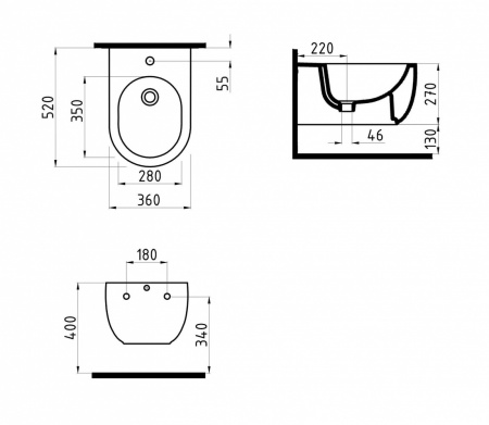 Биде подвесное Bien Vokha MDBA05201VD1W5000 фото