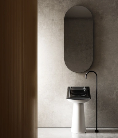 Напольная раковина Abber Kristall AT2706White-Onyx фото