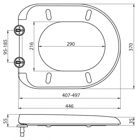 Сиденье для унитаза BelBagno Sfera-R BB123SC soft close фото