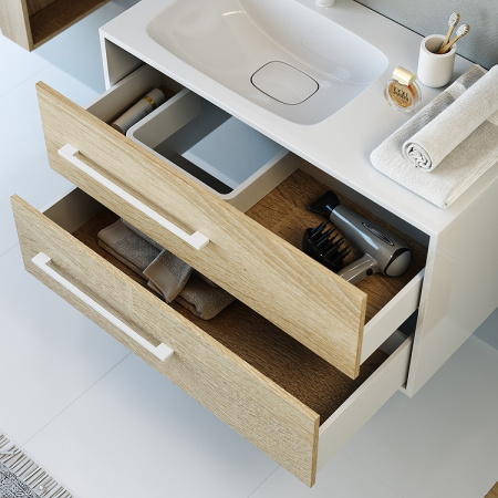 Тумба с раковиной Aqwella 5 Stars Miami 90 Mai.01.09/L фото