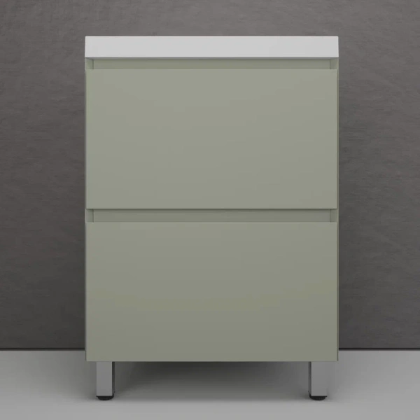 Тумба напольная под раковину Style Line Манхэттен 60 ЛС-00002379 олива фото