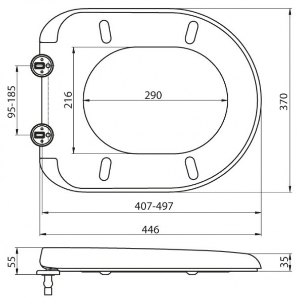 Сиденье для унитаза BelBagno Sfera-R BB123SC soft close фото