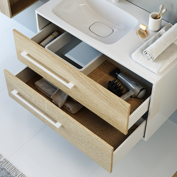 Тумба с раковиной Aqwella 5 Stars Miami 90 Mai.01.09/L фото