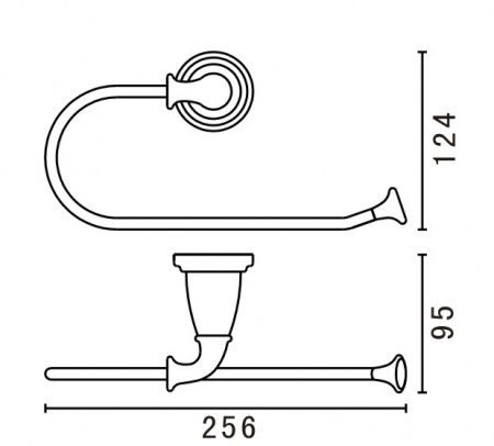 Полотенцедержатель Art&Max Bianchi AM-E-2606-Do золото фото