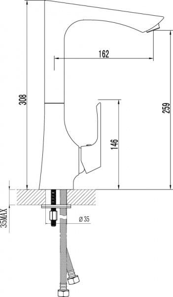 Смеситель для кухни Lemark Unit LM4505C фото
