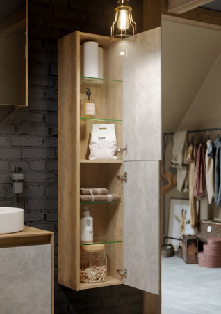 Шкаф-пенал Aqwella 5 Stars Mobi MOB0535DB+MOB0735BS фото