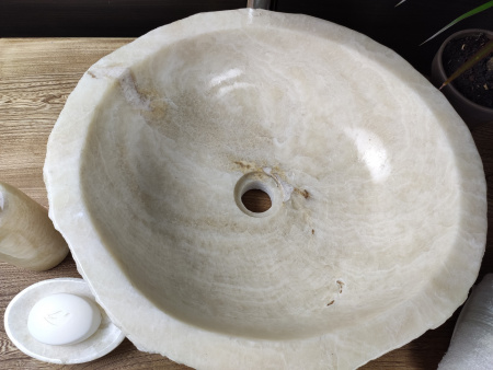 Раковина из оникса Indo Erozy Блитар EO-00070 фото