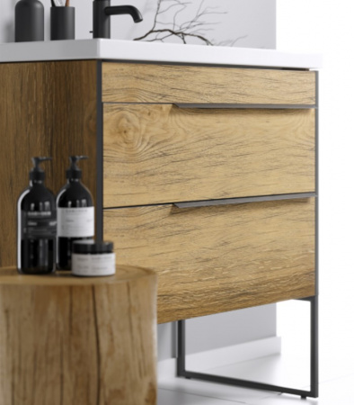 Тумба с раковиной Aqwella Фарго FRG0108DB 80 см фото