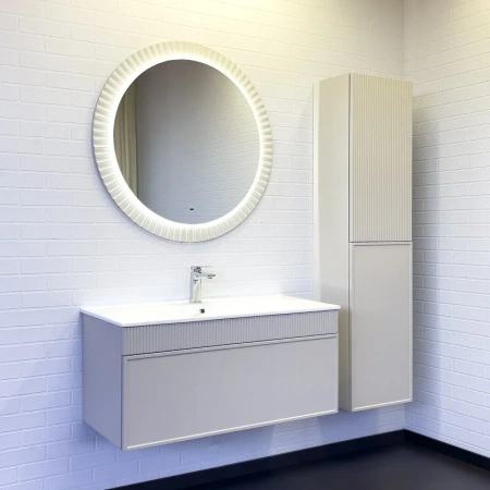 Тумба с раковиной Comfortу Мадрид 00-00017880CF серый шелк фото