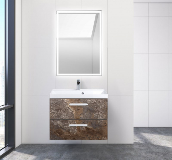 Тумба под раковину Belbagno Aurora AURORA-700-2C-SO-AV Ardesia Variegato фото