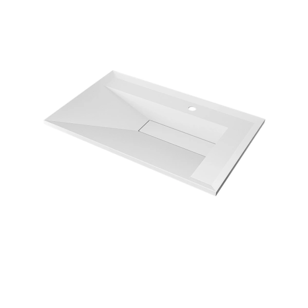 Раковина Uperwood Lotus 80 35480000000 белая матовая фото