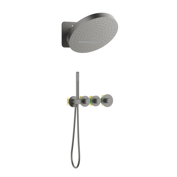 Душевая система скрытого монтажа Timo Saona SX-2329/18SM черное золото фото