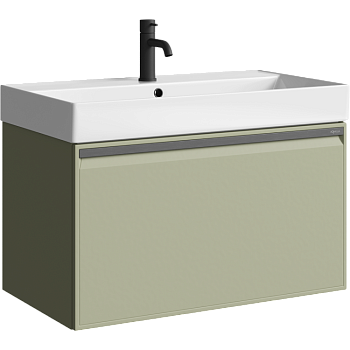 Тумба под раковину Aqwella Pure 81 PUR0108SH шалфей зеленый фото