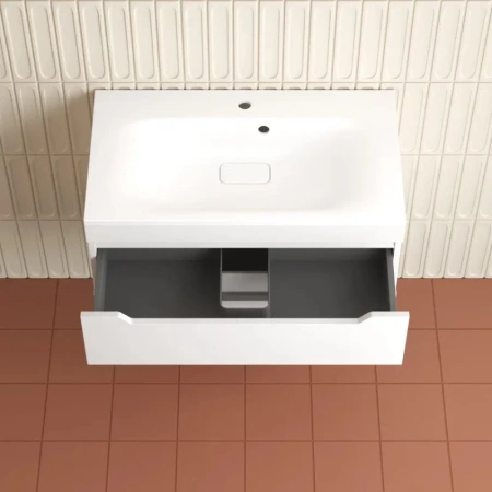 Тумба подвесная Style Line Остин 80 ЛС-00002403 белая фото