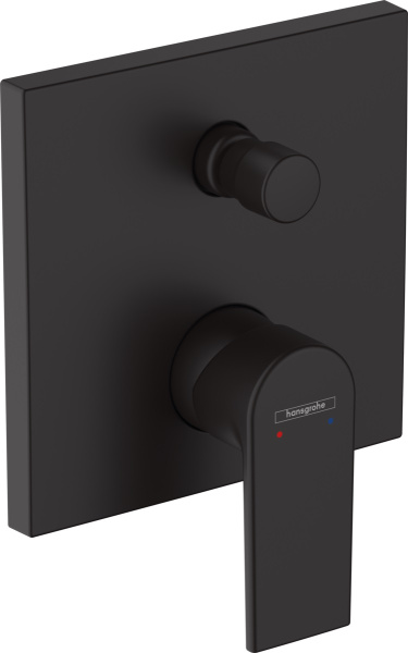 Смеситель для ванны и душа Hansgrohe Vernis Shape 71468670 черный матовый фото