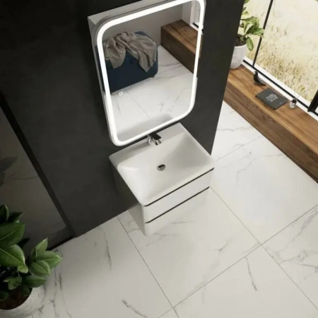 Тумба под раковину Aquame S4 AQM900460WH 60 см, белая фото