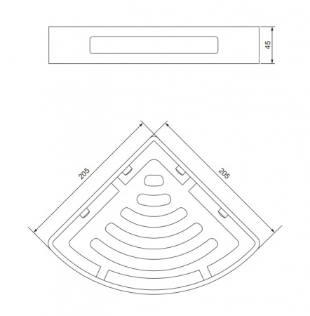 Полка-корзина Omnires Uni UN10332CR хром фото