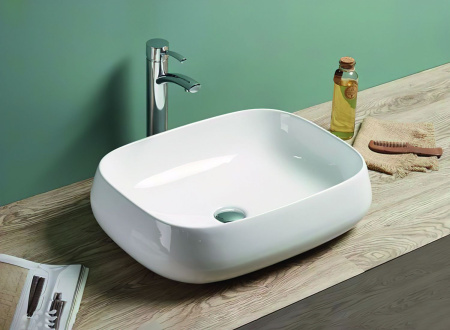 Накладная раковина Art&Max AM-78102 56x42 белая фото