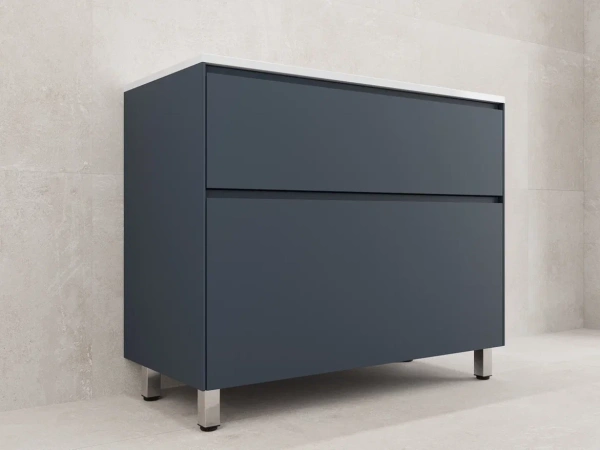 Тумба напольная под раковину Style Line Лима 100 ЛС-00002349 графит фото