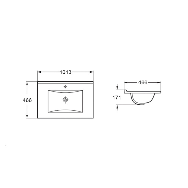 Раковина Vincea VBS-13100MB черная матовая фото