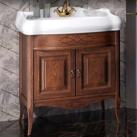 Тумба с раковиной Opadiris Лоренцо 80 Z0000006755 орех фото