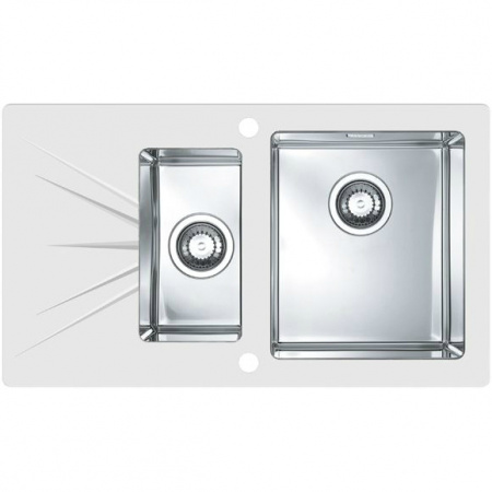Мойка для кухни Alveus Karat 20 белый 860X500 правая фото