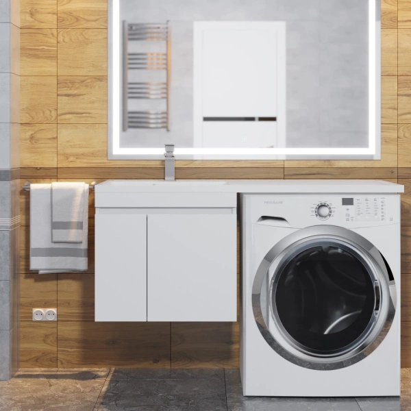 Тумба под стиральную машину Uperwood Magenta 5930205150 белая фото