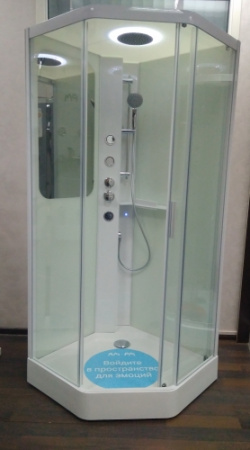 Душевая кабина с гидромассажем Am.Pm Gem W90C-018-090WTA 90х90 фото