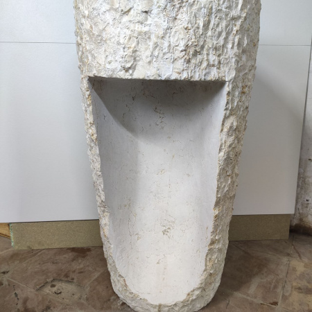 Раковина напольная из мрамора Cream MN-01496 (53*53*91) фото