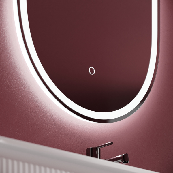 Зеркало с подсветкой Sancos Oval OV55F 55x105 фото